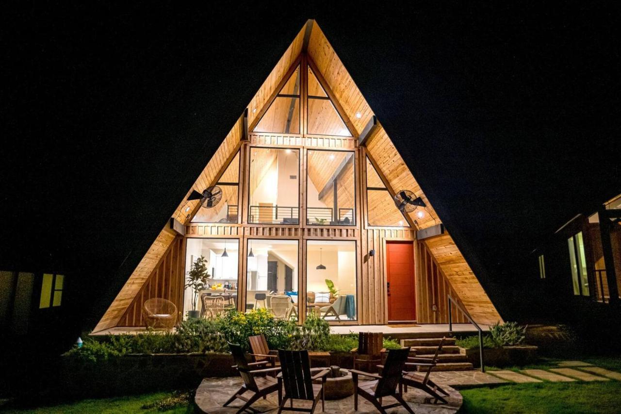 Gruene Daze Chalet - Stylish Aframe - Escape The Ordinary New Braunfels Buitenkant foto
